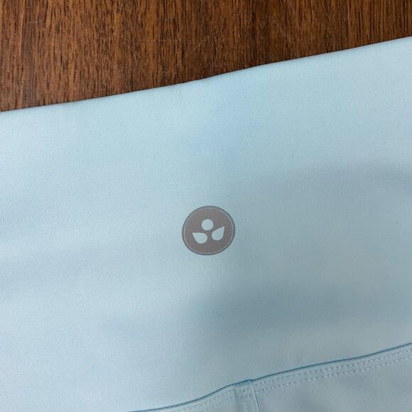 NEW Soulgani Active Love Twin Soul Leggings 3X Blue Gray Stripe Plus - Picture 6 of 8